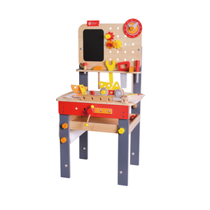 Wood Carpenter Workbench with Tools