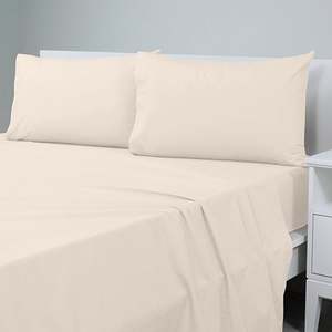 225 Thread Count Everyday King Sheet Set Ivory