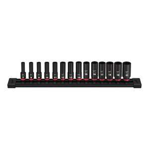 14pc SHOCKWAVE Impact Duty 3/8" Drive Metric Deep 6 Point Socket Set