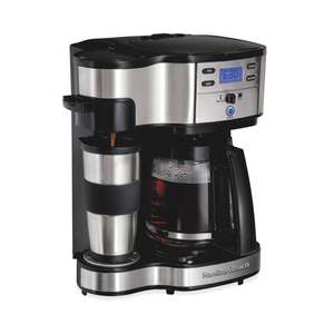 2-Way Coffeemaker w/ Single Serve & Carafe Stainless