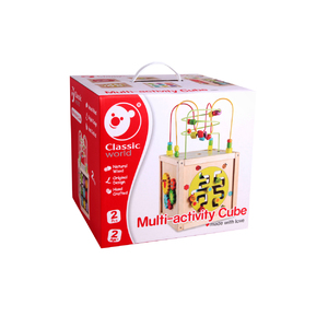 Wood Multi-Activity Cube