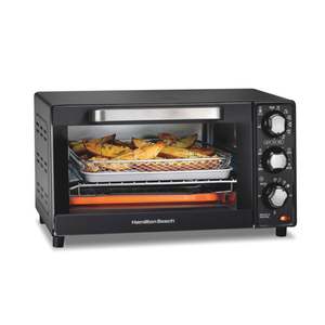 Sure-Crisp 4 Slice Air Fryer Toaster Oven Black