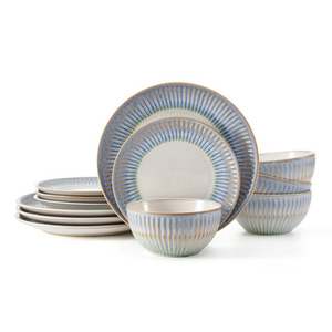 Hensley Blue 12pc Dinnerware Set