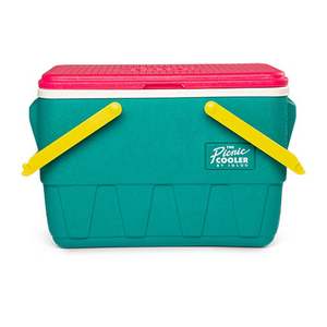 Retro Picnic Basket 25qt Cooler Dark Jade/Bold Magenta