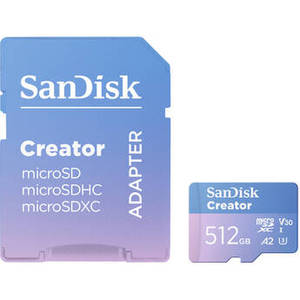 SanDisk 512GB Creator Series UHS-I microSDXC Memor